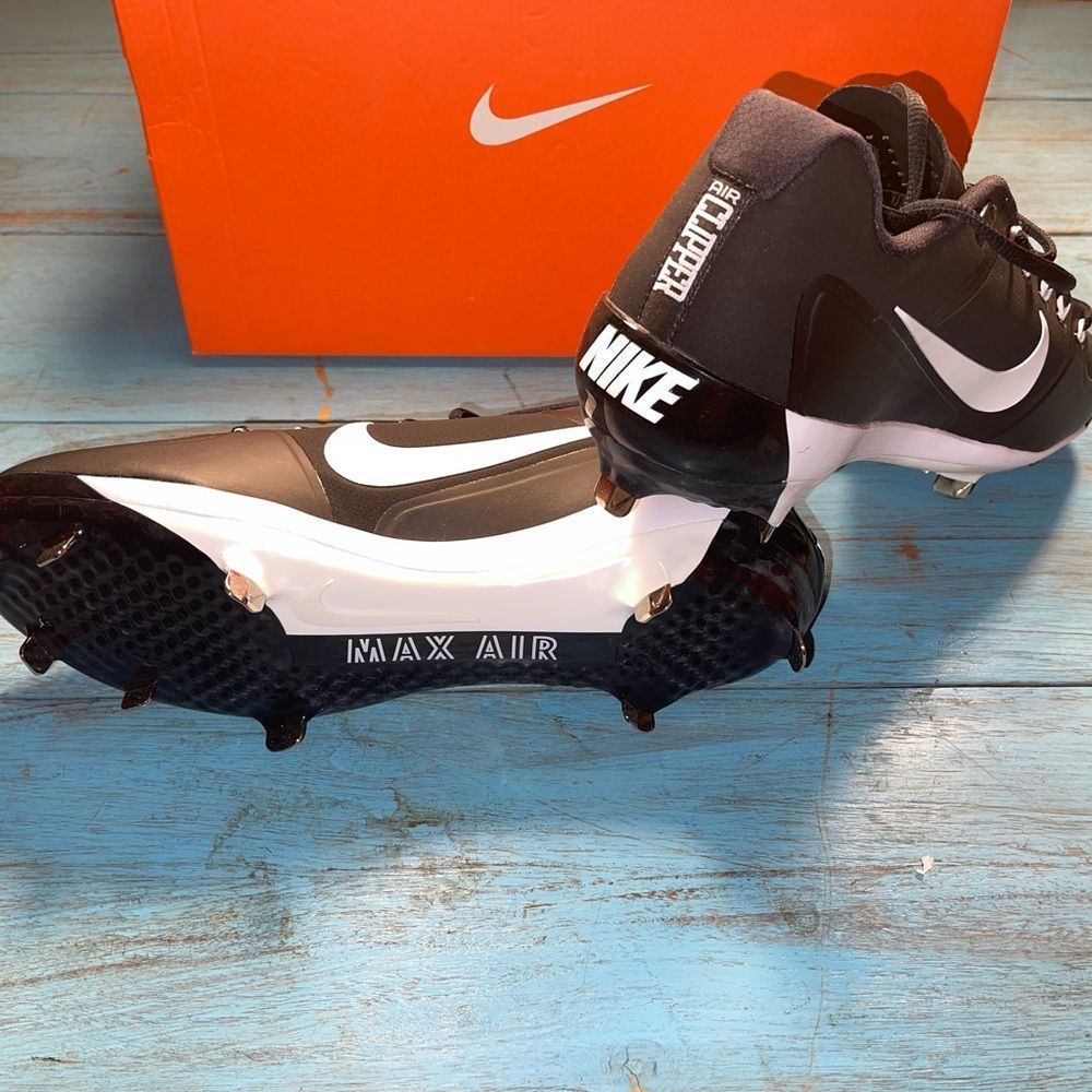 New Multiple Sizes Nike Air Clipper ‘17 Metal Baseball Cleats 880261 010 - Picture 2 of 3